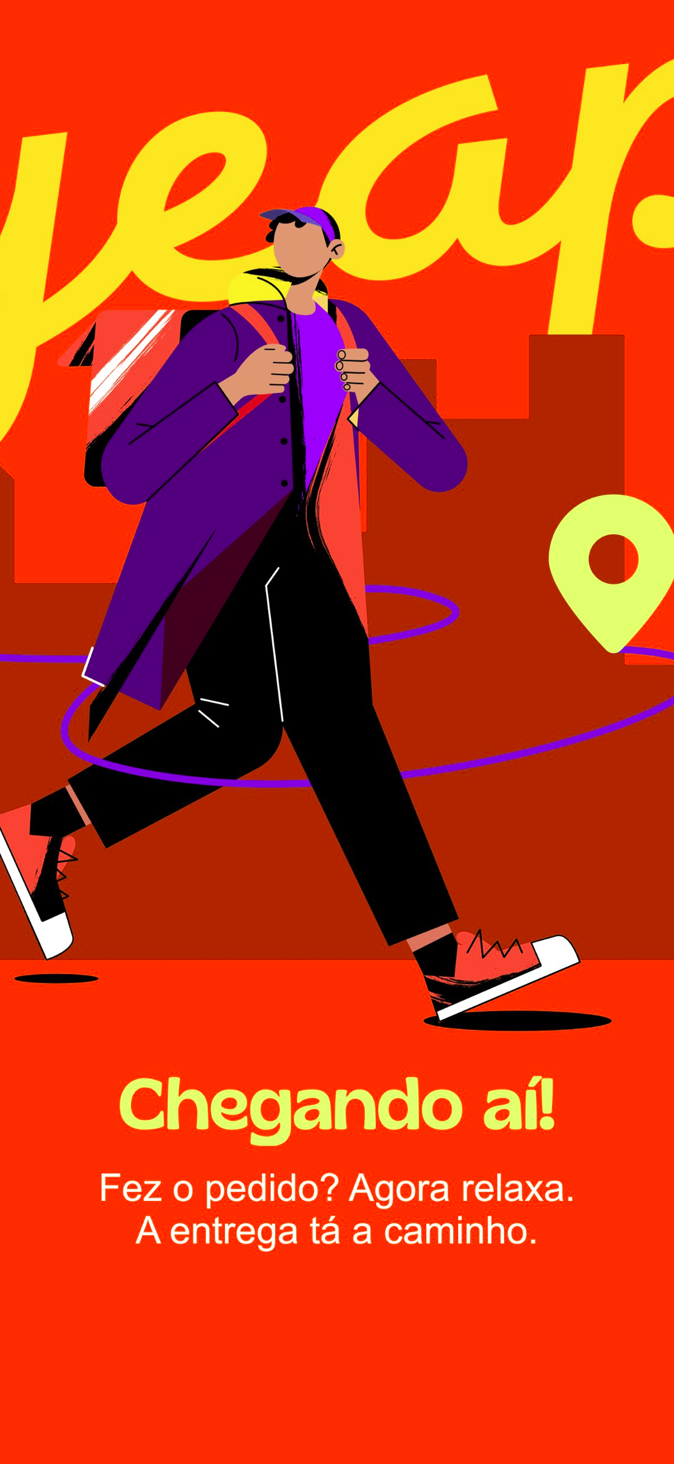 Tela do aplicativo Yeap Delivery 2